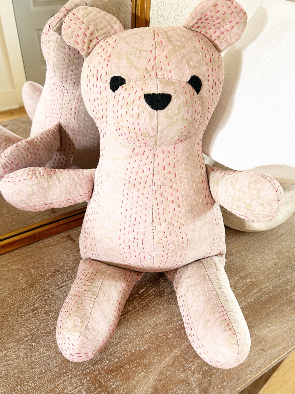 Nwt Free People Vintage Kantha Quilt Teddy Bear Collectible